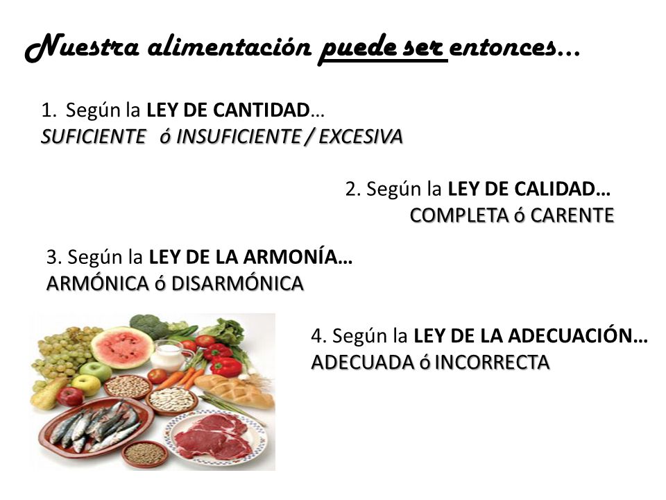 Alimentacion suficiente completa armonica adecuada